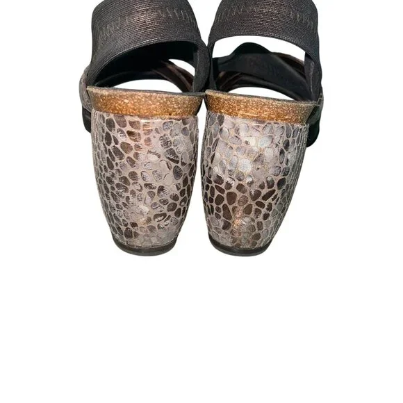 Donald J Pliner Womens Sandals Brown Size 9 Becky Wedge Espresso Strappy - Picture 4 of 9